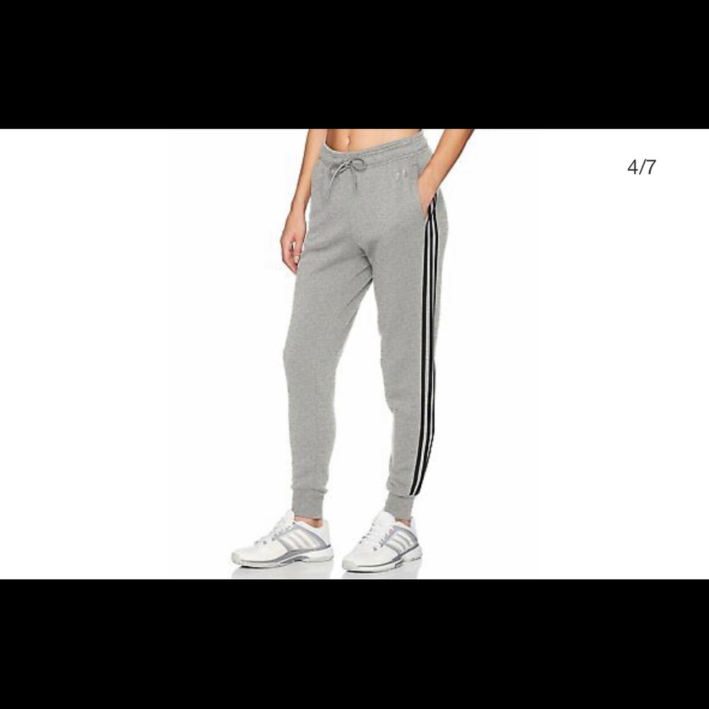 Gray & Black Adidas Joggers